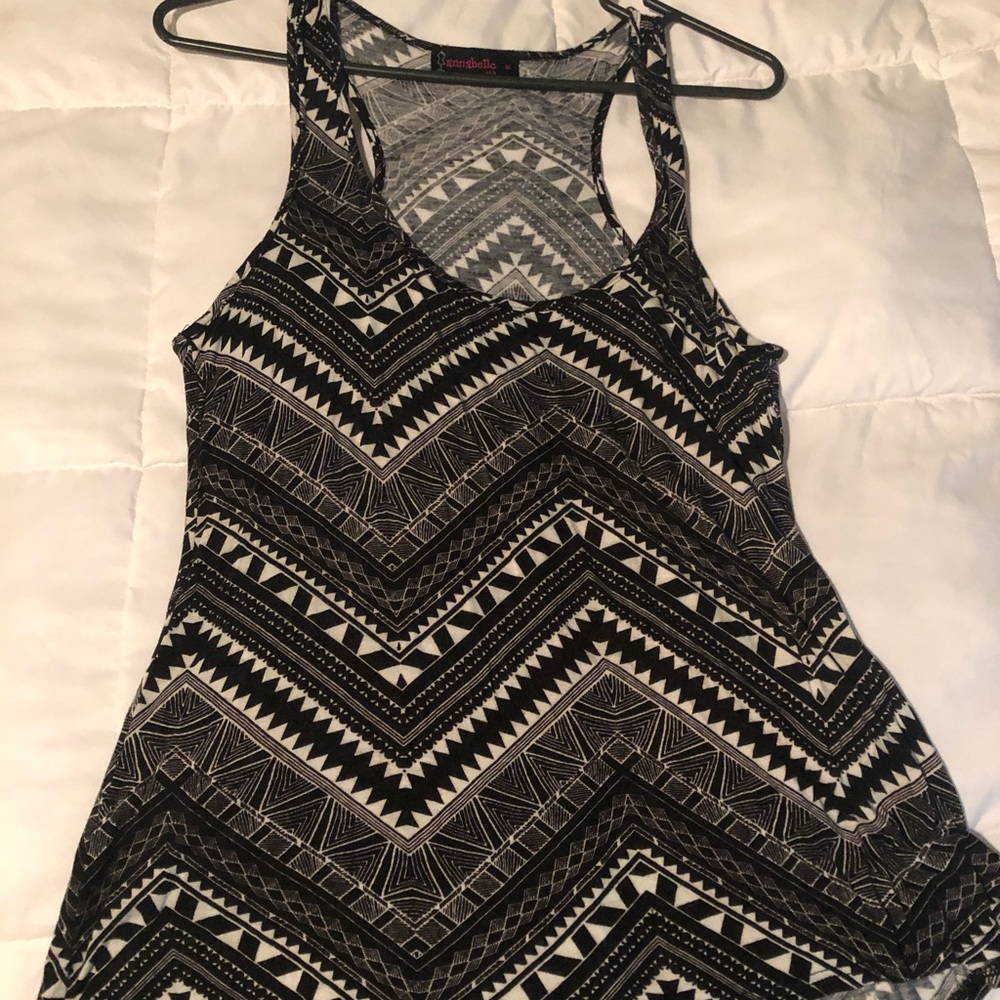 Black and white tank